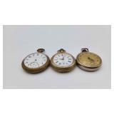 3 Mid-Century Pocket Watches