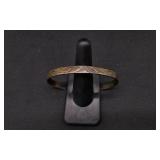 Etched Diablo Sterling Silver Cuff