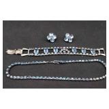 Mid-Century Aurora Borealis 3 Peice Jewelry Set