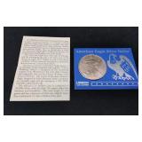 1996 Walking Liberty American Eagle Silver Dollar