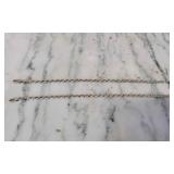 8" Sterling Silver Cuban linked Bracelet Stamped