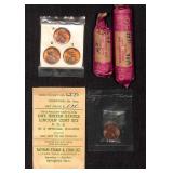 2 Rolls Of Unsearched Pennies & Other Pennies