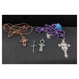 Catholic Rosery and other crosses and Misc