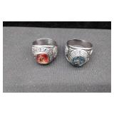 FBI & Secret Service Engraved Mens Rings.