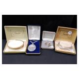 2 Spiedel Bracelets, Earrings, Medallion.