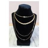 Napier Braded Gold-Toned Necklace & Misc