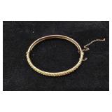 Vtg Hinged Bangle Bracelet