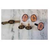2 Cuff Link & Tie Bar Sets