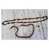 2 Glass Bead Necklaces