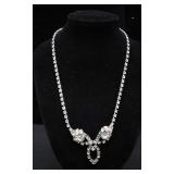 Rhinestone Drop Pendant Costume Neckalce