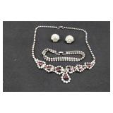 Mid-Century Tear Drop Necklace, Bracelet & Misc