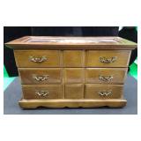 Wooden Tabletop Jewelry Chest