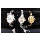 Three Elegant Ladies' Wristwatches
