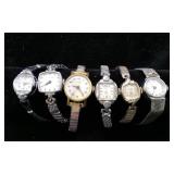 Five Ladies' Wrist Watches