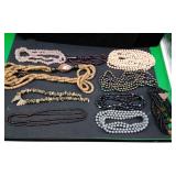 Various Beaded, and Stone Necklaces