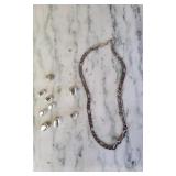 Figaro Link Necklace With Loose Beads.