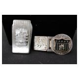 MT Sterling Silver&Santa Fe Rail Road Money Clips