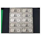 (18) 1957 Series One-Dollar Legal Tenders