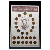 Lincoln Wheat-Ear Penny Collection 1934-1958