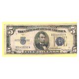 1934 Five-Dollar Silver Certificate
