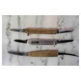 3 Pocket  Watch Vest Chain Knives