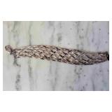 Silver Harringbone braided Bracelet