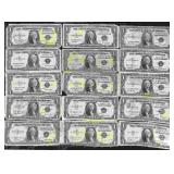 (20) 1953 E & G Series One-Dollar Legal Tenders