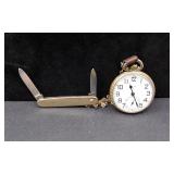 Elgin Pocket Watch W/ Imperial Pocket Knife