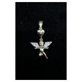 14K Gold Estate Cherub Angel Pendant