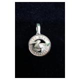 14K Gold Key West Florida Pelican Pendant