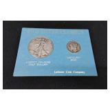 1946 Silver Half Dollar & 1945 Silver Mercury Dime