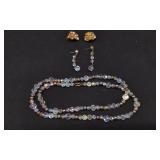 Mid-Centrury Necklace and 2 pairs of earrings