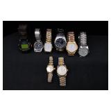 8 Mens Wathces Various Styles & Makers.