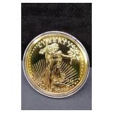 Giant Half-Pound Golden Eagle in Case