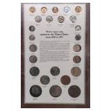 Framed United States Coins Of The 20th Century