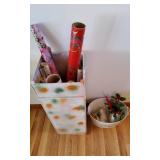 Box Of Christmas Items.