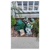 Frog Yard Ornaments