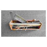 Carpenters Tool Box With Tools.