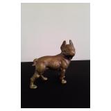 Vintage Brass Boston Terrier Money Bank