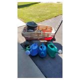 Garden Cart, Watering Cans & Pails.