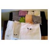 Box Of Bathroom Towels, Washclothes, Hand towels.