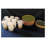 Mora Ceramic Plates, Salad Plates & Cups