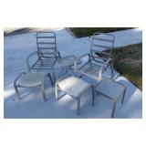 Patio Set & Plant Stands.