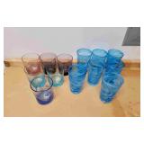 2 Sets Retro Drinking Glasses.