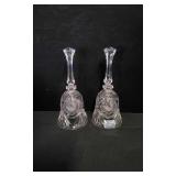 2 Leonard Lead Crystal Bells.