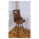 Padded Bar Stool W/Metal Base