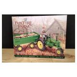 Foxfire Farm John Deere Tractor & Wagon In Box.
