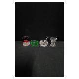 Salt Dips, Eye Cup, Shot Glass.