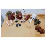Assortment Of Small Decorative Pigs.