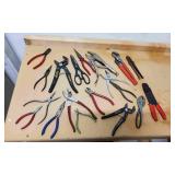 Pliers, Cutters, Vice Grips & Channel locks.